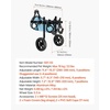 image:imageVEVOR Dog Wheelchair for Back Legs Lightweight 2 Wheels Pet Wheelchair Height Width amp Length Adjustable Dog Cart with ShockAbsorbing Wheels for Injured Disabled DogsSmall up to 22lbs