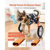 image:imageVEVOR Dog Wheelchair for Back Legs Lightweight 2 Wheels Pet Wheelchair Height Width amp Length Adjustable Dog Cart with ShockAbsorbing Wheels for Injured Disabled DogsLarge for 4888 lbs