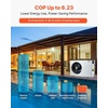 image:imageVEVOR Electric Pool Heat Pump 35830 BTU Fits 660513209 Gallon Above amp InGround Pools Low Noise Heating amp Cooling EnergySaving Water Heater AC208230V 60Hz51200 BTU