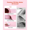 image:imageVEVOR Gymnastic Bars for Kids 140 lbs Capacity Folding Training Kip Bar with Mat Adjustable Height Gymnastic Horizontal Bar for Home Training Equipment for Indoor Outdoor Easy to Assemble Pink