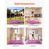 image:imageVEVOR Gymnastic Bars for Kids 140 lbs Capacity Folding Training Kip Bar with Mat Adjustable Height Gymnastic Horizontal Bar for Home Training Equipment for Indoor Outdoor Easy to Assemble Purple
