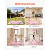 image:imageVEVOR Gymnastic Bars for Kids 140 lbs Capacity Folding Training Kip Bar with Mat Adjustable Height Gymnastic Horizontal Bar for Home Training Equipment for Indoor Outdoor Easy to Assemble Pink