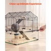 image:imageVEVOR Hamster Cage 360 Viewing Transparent Hamster Habitats Small Animal Cage228L x 150W x 213H