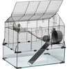 image:imageVEVOR Hamster Cage 360 Viewing Transparent Hamster Habitats Small Animal Cage228L x 150W x 213H