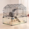 image:imageVEVOR Hamster Cage 360 Viewing Transparent Hamster Habitats Small Animal Cage228L x 150W x 213H