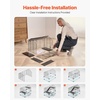 image:imageVEVOR Hamster Cage 360 Viewing Transparent Hamster Habitats Small Animal Cage228L x 150W x 213H