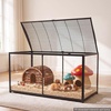 image:imageVEVOR Hamster Cage 360 Viewing Transparent Hamster Habitats Small Animal Cage472L x 236W x 254H