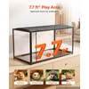 image:imageVEVOR Hamster Cage 360 Viewing Transparent Hamster Habitats Small Animal Cage472L x 236W x 254H