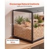 image:imageVEVOR Hamster Cage 360 Viewing Transparent Hamster Habitats Small Animal Cage472L x 236W x 254H