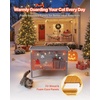 image:imageVEVOR Heated Outdoor Cat House Insulated Wooden Cat House for Cats Waterproof Feral Kitty Shelter with Heating Pad PVC Flap Door amp Openable Asphalt Roof for 13 Cats in Winter 34 x 21 x 27 inModern