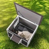 image:imageVEVOR Heated Outdoor Cat House Insulated Wooden Cat House for Cats Waterproof Feral Kitty Shelter with Heating Pad PVC Flap Door amp Openable Asphalt Roof for 13 Cats in Winter 34 x 21 x 27 inWooden House