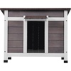 image:imageVEVOR Heated Outdoor Cat House Insulated Wooden Cat House for Cats Waterproof Feral Kitty Shelter with Heating Pad PVC Flap Door amp Openable Asphalt Roof for 13 Cats in Winter 34 x 21 x 27 inWooden House