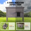 image:imageVEVOR Heated Outdoor Cat House Insulated Wooden Cat House for Cats Waterproof Feral Kitty Shelter with Heating Pad PVC Flap Door amp Openable Asphalt Roof for 13 Cats in Winter 34 x 21 x 27 inWooden House With Insulated Liner