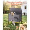 image:imageVEVOR Heated Outdoor Cat House Insulated Wooden Cat House for Cats Waterproof Feral Kitty Shelter with Heating Pad PVC Flap Door amp Openable Asphalt Roof for 13 Cats in Winter 34 x 21 x 27 inModern