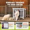 image:imageVEVOR Heated Outdoor Cat House Insulated Wooden Cat House for Cats Waterproof Feral Kitty Shelter with Heating Pad PVC Flap Door amp Openable Asphalt Roof for 13 Cats in Winter 34 x 21 x 27 inWooden House