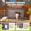image:imageVEVOR Heated Outdoor Cat House Insulated Wooden Cat House for Cats Waterproof Feral Kitty Shelter with Heating Pad PVC Flap Door amp Openable Asphalt Roof for 13 Cats in Winter 34 x 21 x 27 inWooden House With Insulated Liner