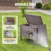 image:imageVEVOR Heated Outdoor Cat House Insulated Wooden Cat House for Cats Waterproof Feral Kitty Shelter with Heating Pad PVC Flap Door amp Openable Asphalt Roof for 13 Cats in Winter 34 x 21 x 27 inWooden House With Insulated Liner
