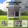 image:imageVEVOR Heated Outdoor Cat House Insulated Wooden Cat House for Cats Waterproof Feral Kitty Shelter with Heating Pad PVC Flap Door amp Openable Asphalt Roof for 13 Cats in Winter 34 x 21 x 27 inWooden House With Insulated Liner