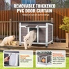 image:imageVEVOR Heated Outdoor Cat House Insulated Wooden Cat House for Cats Waterproof Feral Kitty Shelter with Heating Pad PVC Flap Door amp Openable Asphalt Roof for 13 Cats in Winter 34 x 21 x 27 inWooden House