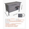 image:imageVEVOR Heated Outdoor Cat House Insulated Wooden Cat House for Cats Waterproof Feral Kitty Shelter with Heating Pad PVC Flap Door amp Openable Asphalt Roof for 13 Cats in Winter 34 x 21 x 27 inModern