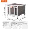 image:imageVEVOR Heated Outdoor Cat House Insulated Wooden Cat House for Cats Waterproof Feral Kitty Shelter with Heating Pad PVC Flap Door amp Openable Asphalt Roof for 13 Cats in Winter 34 x 21 x 27 inWooden House