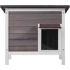 image:imageVEVOR Heated Outdoor Cat House Insulated Wooden Cat House for Cats Waterproof Feral Kitty Shelter with Heating Pad PVC Flap Door amp Openable Asphalt Roof for 13 Cats in Winter 34 x 21 x 27 inWooden House With Insulated Liner