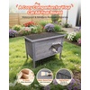 image:imageVEVOR Heated Outdoor Cat House Insulated Wooden Cat House for Cats Waterproof Feral Kitty Shelter with Heating Pad PVC Flap Door amp Openable Asphalt Roof for 13 Cats in Winter 34 x 21 x 27 inModern