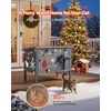 image:imageVEVOR Heated Outdoor Cat House Insulated Wooden Cat House for Cats Waterproof Feral Kitty Shelter with Heating Pad PVC Flap Door amp Openable Asphalt Roof for 13 Cats in Winter 34 x 21 x 27 inModern