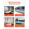 image:imageVEVOR Hot Tub Steps 2Step Spa Outdoor Stairs Heavy Duty 25 inch Wide HIPS AboveGroundInflatable Pool Step with 600 lbs Weight Capacity MultiUse for Porch Patio Deck Campers Graphite Gray25 in
