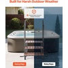 image:imageVEVOR Hot Tub Steps 2Step Spa Outdoor Stairs Heavy Duty 25 inch Wide HIPS AboveGroundInflatable Pool Step with 600 lbs Weight Capacity MultiUse for Porch Patio Deck Campers Graphite Gray252 in