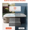image:imageVEVOR Hot Tub Steps 2Step Spa Outdoor Stairs Heavy Duty 25 inch Wide HIPS AboveGroundInflatable Pool Step with 600 lbs Weight Capacity MultiUse for Porch Patio Deck Campers Graphite Gray25 in