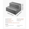 image:imageVEVOR Hot Tub Steps 2Step Spa Outdoor Stairs Heavy Duty 25 inch Wide HIPS AboveGroundInflatable Pool Step with 600 lbs Weight Capacity MultiUse for Porch Patio Deck Campers Graphite Gray25 in