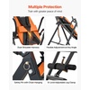 image:imageVEVOR Inversion Table 300 lbs Capacity Heavy Duty Back Inverter Stretcher Inverted Table with DualRoller Locking Decompression Tables for Shoulders Neck MultiAngle Adjustable Tether StrapBlack  Orange