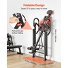 image:imageVEVOR Inversion Table 300 lbs Capacity Heavy Duty Back Inverter Stretcher Inverted Table with DualRoller Locking Decompression Tables for Shoulders Neck MultiAngle Adjustable Tether StrapBlack  Red