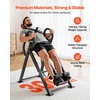 image:imageVEVOR Inversion Table 300 lbs Capacity Heavy Duty Back Inverter Stretcher Inverted Table with DualRoller Locking Decompression Tables for Shoulders Neck MultiAngle Adjustable Tether StrapBlack  Red