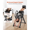 image:imageVEVOR Inversion Table 300 lbs Capacity Heavy Duty Back Inverter Stretcher Inverted Table with Stable Structure DualRoller Locking Decompression Tables for Shoulders Neck Back Knees