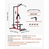 image:imageVEVOR LAT Pull Down Machine 3in1 Row Cable Machine Cable Machines Home Gym with 3Level Adjustable Seat 4Level Adjustable Foam Roller Load 400 lbs LAT Tower for Back Chest Tricep Black