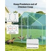image:imageVEVOR Large Metal Chicken Coop98 x 98 x 66 ft Walkin Chicken Run House with Waterproof Cover amp Sturdy Frame Spire Roof Poultry Cage Duck Pen for Rabbit Hen Goose Outdoor Backyard Farm Use1186L x 1547W x 784H