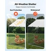 image:imageVEVOR Large Metal Chicken Coop98 x 98 x 66 ft Walkin Chicken Run House with Waterproof Cover amp Sturdy Frame Spire Roof Poultry Cage Duck Pen for Rabbit Hen Goose Outdoor Backyard Farm Use2362L x 1181W x 667H