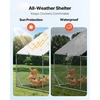 image:imageVEVOR Large Metal Chicken Coop98 x 98 x 66 ft Walkin Chicken Run House with Waterproof Cover amp Sturdy Frame Spire Roof Poultry Cage Duck Pen for Rabbit Hen Goose Outdoor Backyard Farm Use1181L x 1181W x 787H