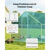 image:imageVEVOR Large Metal Chicken Coop98 x 98 x 66 ft Walkin Chicken Run House with Waterproof Cover amp Sturdy Frame Spire Roof Poultry Cage Duck Pen for Rabbit Hen Goose Outdoor Backyard Farm Use3149L x 1181W x 787H