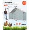 image:imageVEVOR Large Metal Chicken Coop98 x 98 x 66 ft Walkin Chicken Run House with Waterproof Cover amp Sturdy Frame Spire Roof Poultry Cage Duck Pen for Rabbit Hen Goose Outdoor Backyard Farm Use1181L x 394W x 787H