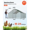 image:imageVEVOR Large Metal Chicken Coop98 x 98 x 66 ft Walkin Chicken Run House with Waterproof Cover amp Sturdy Frame Spire Roof Poultry Cage Duck Pen for Rabbit Hen Goose Outdoor Backyard Farm Use1186L x 1547W x 784H