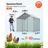 image:imageVEVOR Large Metal Chicken Coop98 x 98 x 66 ft Walkin Chicken Run House with Waterproof Cover amp Sturdy Frame Spire Roof Poultry Cage Duck Pen for Rabbit Hen Goose Outdoor Backyard Farm Use787L x 787W x 787H