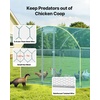 image:imageVEVOR Large Metal Chicken Coop98 x 98 x 66 ft Walkin Chicken Run House with Waterproof Cover amp Sturdy Frame Spire Roof Poultry Cage Duck Pen for Rabbit Hen Goose Outdoor Backyard Farm Use1181L x 2362W x 787H