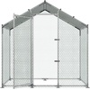 image:imageVEVOR Large Metal Chicken Coop98 x 98 x 66 ft Walkin Chicken Run House with Waterproof Cover amp Sturdy Frame Spire Roof Poultry Cage Duck Pen for Rabbit Hen Goose Outdoor Backyard Farm Use787L x 394W x 787H