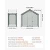 image:imageVEVOR Large Metal Chicken Coop98 x 98 x 66 ft Walkin Chicken Run House with Waterproof Cover amp Sturdy Frame Spire Roof Poultry Cage Duck Pen for Rabbit Hen Goose Outdoor Backyard Farm Use787L x 394W x 787H