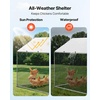 image:imageVEVOR Large Metal Chicken Coop98 x 98 x 66 ft Walkin Chicken Run House with Waterproof Cover amp Sturdy Frame Spire Roof Poultry Cage Duck Pen for Rabbit Hen Goose Outdoor Backyard Farm Use787L x 787W x 787H
