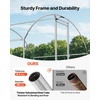 image:imageVEVOR Large Metal Chicken Coop98 x 98 x 66 ft Walkin Chicken Run House with Waterproof Cover amp Sturdy Frame Spire Roof Poultry Cage Duck Pen for Rabbit Hen Goose Outdoor Backyard Farm Use1181L x 2362W x 787H