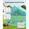 image:imageVEVOR Large Metal Chicken Coop98 x 98 x 66 ft Walkin Chicken Run House with Waterproof Cover amp Sturdy Frame Spire Roof Poultry Cage Duck Pen for Rabbit Hen Goose Outdoor Backyard Farm Use1181L x 394W x 787H